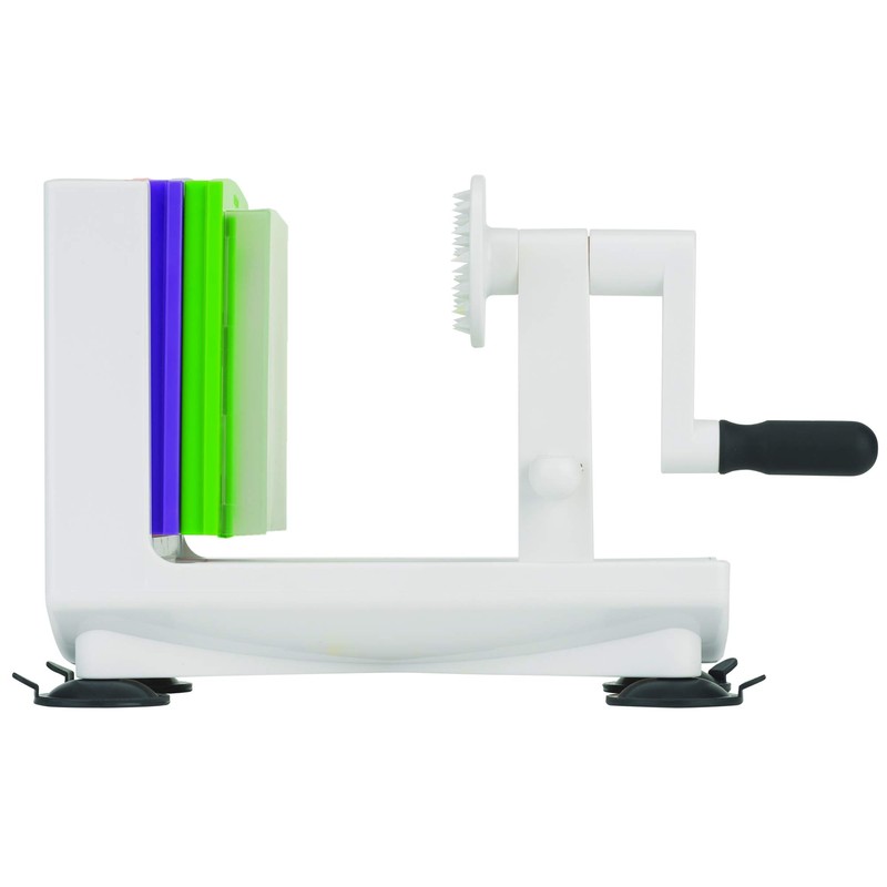 Goodcook 10806 Veggie Spiralizer with interchangeable blades, 6", White