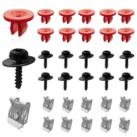 GolTHd 10 Sets T30 Engine Splash Shield Guard Undertray Cover Screws Bolt Nut Clip Kit, Compatible with Ford Focus Connect Lincoln MKC Fusion Escape Explorer C-Max Transit