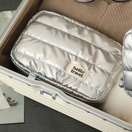 Bolsa De Almacenamiento De Maquillaje Portátil (3 #mold) Par Swan Black Three Dim
