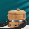 Healifty Moxibustion Box Bamboo Moxa Burner Holder 3- Gear Adjustable