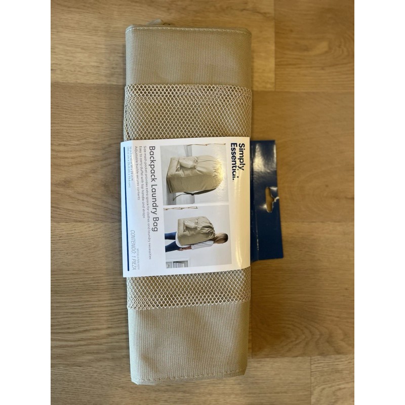 Simply essential Laundry Bag Simply Essential Backpack Tan Shoulder Straps