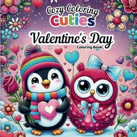 Cozy Coloring Cuties Valentine's Coloring Book: Relaxing Coloring Book for Adults