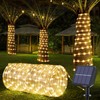 Solar Rope Lights, 66ft 200LED Solar String Lights, 8 Modes