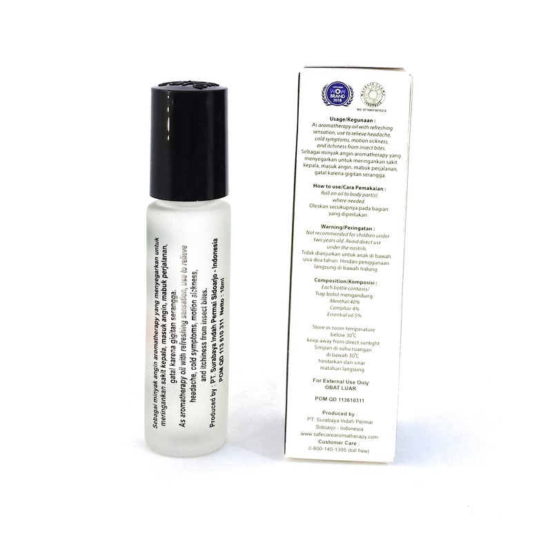 Safe&Care Safe Care Roll on Refreshing Oil Aromatherapy, 10 Ml