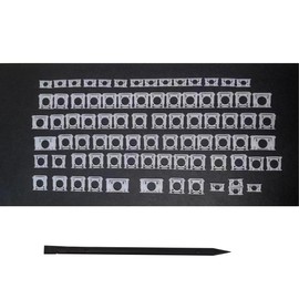Replacement US Keyboard Full Set of Scissor Clips Hinge Applicable for MacBook Pro 13" / 15" Retina Model A1425 A1502 A1398 2012-2015 Year for MacBook Air 13" Model A1369/A1466 2011-2017 Year (AP11)