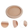 CENPEK 3Pcs Wood Canvas Boards for Painting, Round Unfinished Fiberboard