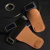 2PCS Weight Lifting Grips with Wrist Straps Cowhide SBR Full