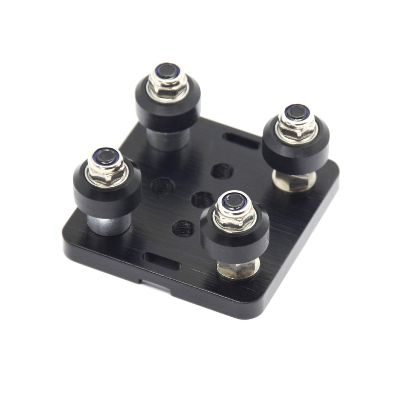 Befenybay - Rueda pequeña en V con Placa para Perfil