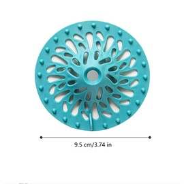 Hair Catcher Silicone Hair Stopper Shower Drain Covers Easy to Install and Clean Suit for Bathroom Bathtub and Kitchen (4 PCS,White)