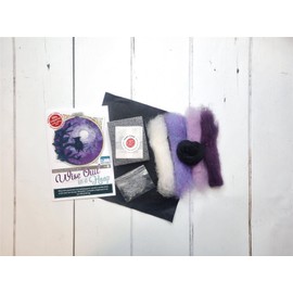 The Crafty Kit Co Wise Owl in a Hoop Needle Felting Kit
