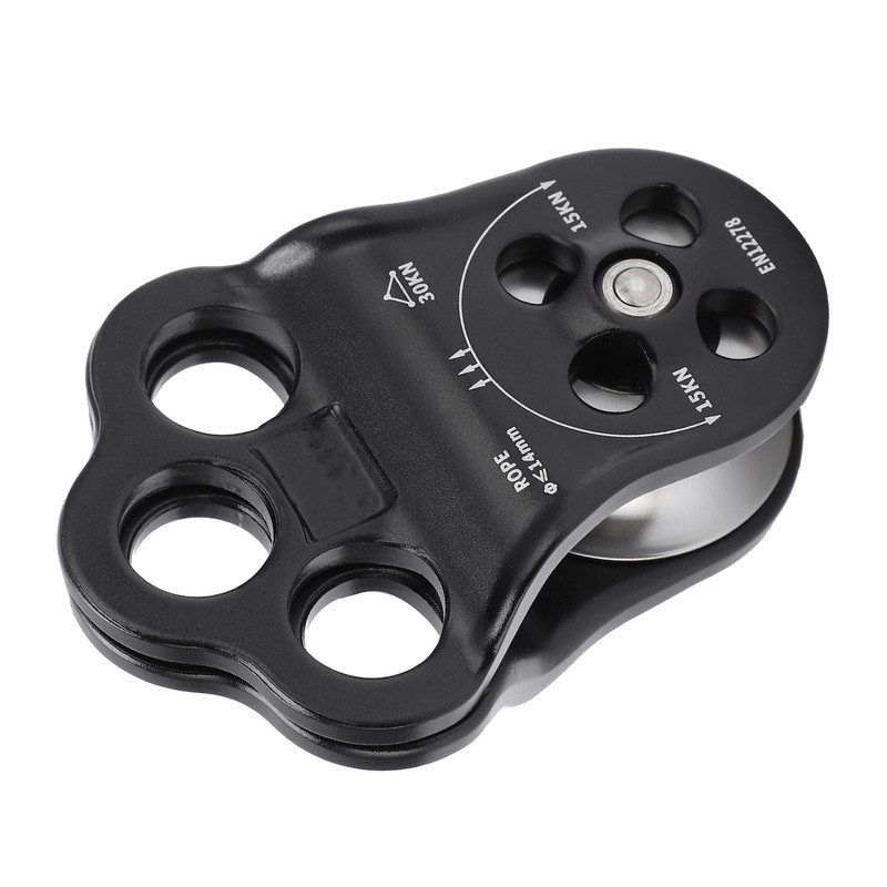 30KN Hitch Climber Pulley Rescue Equipment Dual Bearing for Rigging