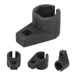 KIMISS Zócalo universal para sensores de oxígeno - Reparación de automóviles Herramienta de zócalo de extracción de compensación de llave de sensor de oxígeno de 22 mm 3/8 "(negro)