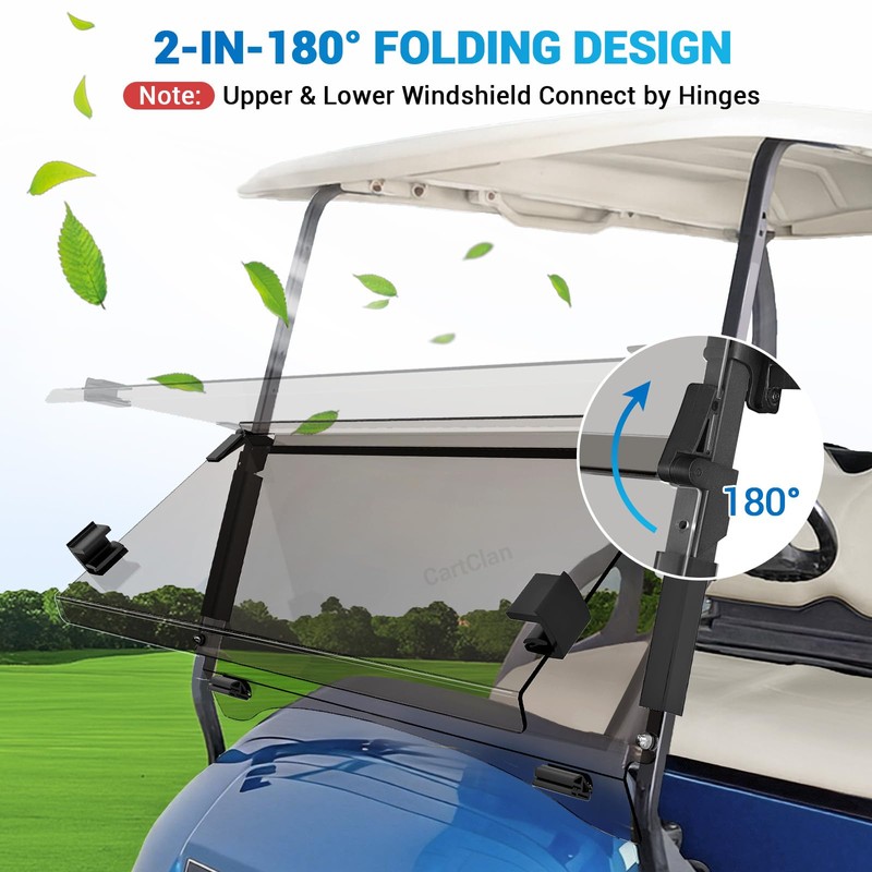 CartClan Golf Cart Windshield, Club Car Windshield for 2004-Up Precedent,