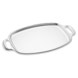 Metallurgica Motta San Marco Rectangular Serving Tray with Two Side Handles, 30x23cm