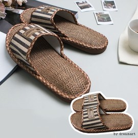 Striped Gentleman N Slippers/Living Room Shoes/Slippers Striped Gentleman N Slippers - Blue 44-45 3ea