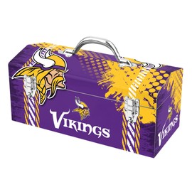 FANMATS Unisex Adult Tool Box, Minnesota Vikings, 16.25 x7.75 x7.1 US