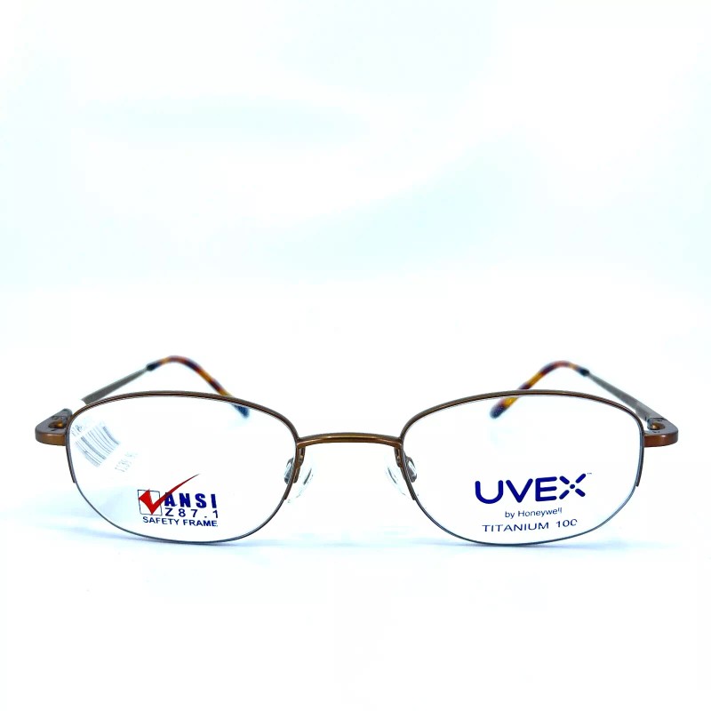 Uvex by Honeywell EXTS1 LBR Light Brown Half Rim Eyeglasses