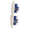 Busch-Jaeger Duro 2000 Complete Set Double Light Switch as Push