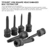 Screw Extractor Set, 7 Pieces, 1/2 Inch Square Head Screw
