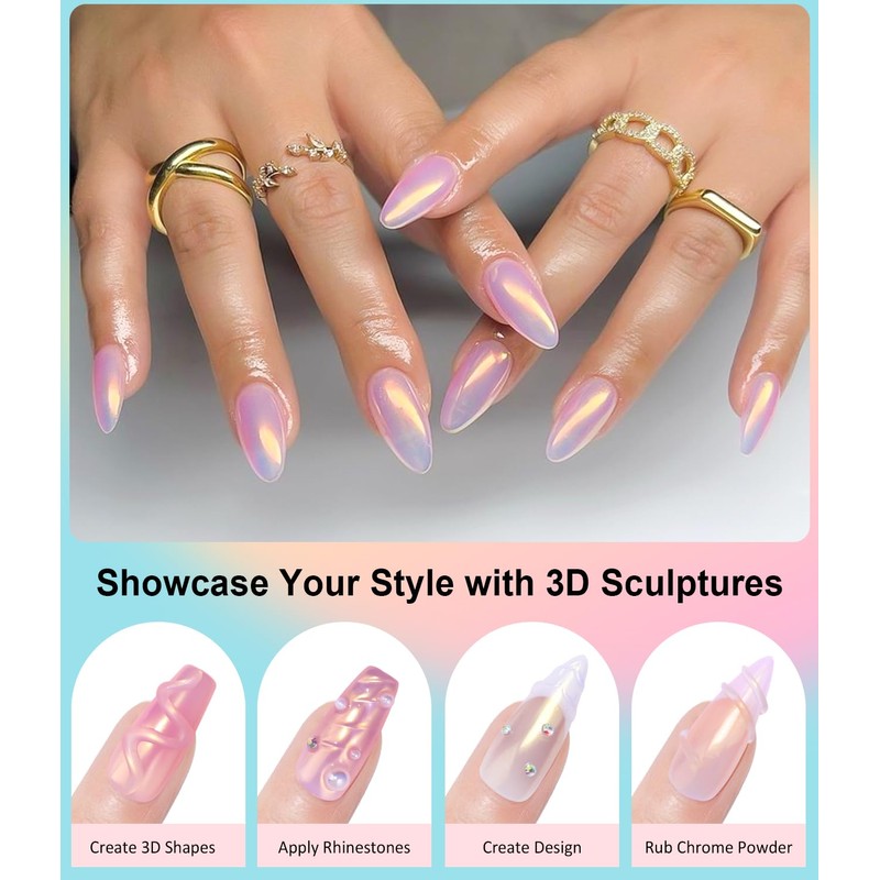 Chrome Nail Powder for Salon Nail