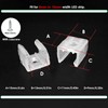 NGeGe 100Pcs LED Neon Mounting Clips Mounting Bracket Support with