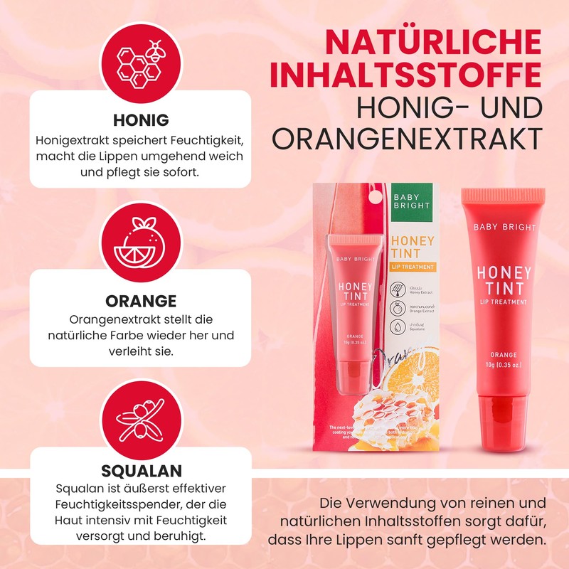 Baby Bright Honey Tint Orange Lip Balm 10g