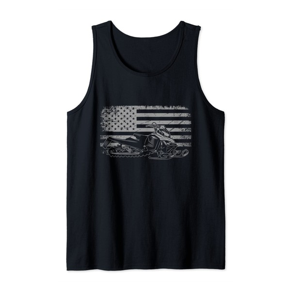 American Flag Snowmobile Apparel - Snowmobile Tank Top
