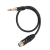 XLR Female to 6.35mm Mono Male Cable Gold Plated Connector