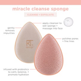 Pro-Glow Radiant Complexion: Kit esponjas Sponge + Acabado Natural Real Techniques