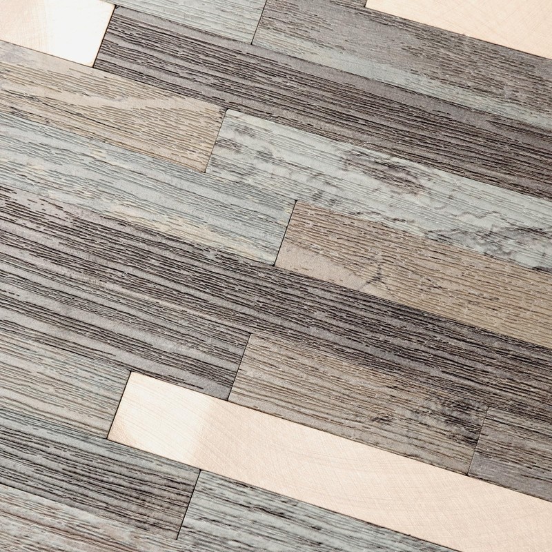 Yipscazo 40 Sheets Peel and Stick Stone Metal Backsplash Tiles,