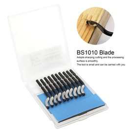 Deburring Blades Replacement,20pcs BS1010 Trimming Blades for Deburring Tool Edge Trimmer High Speed Steel Blades, for Metal Plastic Aluminum Copper PVC