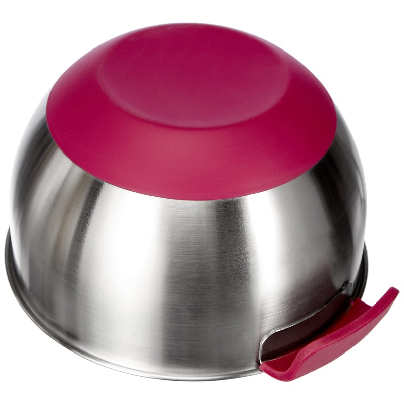 Metaltex 23514610080 Mixing Bowl 2.8 L Non-Slip Stainless Steel Silver