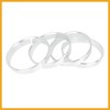 Partuto 4pcs 56.6 to 54.1 mm Aluminium Alloy Car Hub