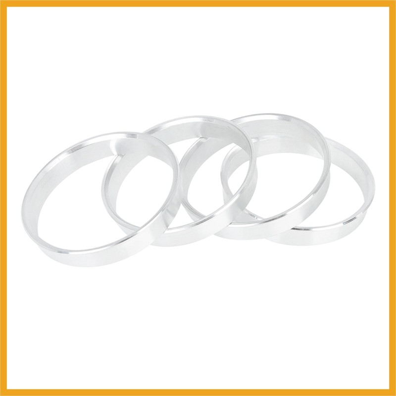 Partuto 4pcs 56.6 to 54.1 mm Aluminium Alloy Car Hub