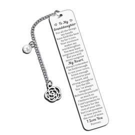 Valentines Day Gifts for Granddaughter, Granddaughter Gifts from Grandma, Granddaughter Gift, Bookmark Gifts for Granddaughter, Granddaughter Birthday Gifts, to My Granddaughter, Coastal Granddaughter