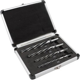 4 PCS Taper Reamers, 3/8", 1/2", 5/8", 3/4" High Speed Steel Taper Chucking Reamer for Steel Metal Wood Alloy to Align Existing Hole and Enlarge Hole Reamer
