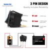 Nilight 12PCS 12V Blue Round Toggle LED Switch 20A 12V