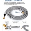 Xixitaihao Shower Hose 1.5 m Stainless Steel Chrome Anti Twist