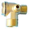 Anawakia Air Compressor Check Valve 3-Port Brass Male Thread Air