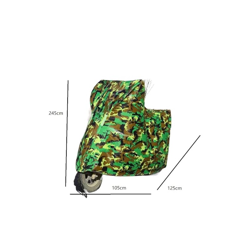 190T Raindust Camouflage Motorcycle Cover Outdoor Waterproof For Honda Bike
