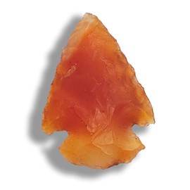Starborn Carnelian Sarder Natural Gemstone Arrowhead Approx. 3 cm from Brazil, Gemstone, Carnelian
