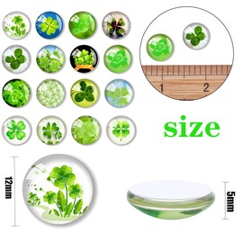 Four-Leaf Clover Colourful Glass Stones, Pack of 100 Lucky Clover Glass Stones, Mixed Colour Colourful Stones, Lucky Stone Glass Stones Decoration for DIY Crafts, Jewellery Making, Home Decoration