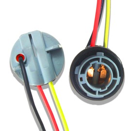 Luminuti Pack Of 2 Car Led Bulb Socket Plug,1157 Led Bulbs Socket,Car Turn Signals, Base Lights, Brake Lights, Tail Lights, And Base Plug Connectors.