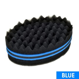 Wave Barber Hair Brush Sponge Twist Curl Coil Magic Tool For Dreads Afro Locs Blue