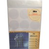 Glass Awareness Stickers 50mm Circles Dots Etched Effect Frosted Film