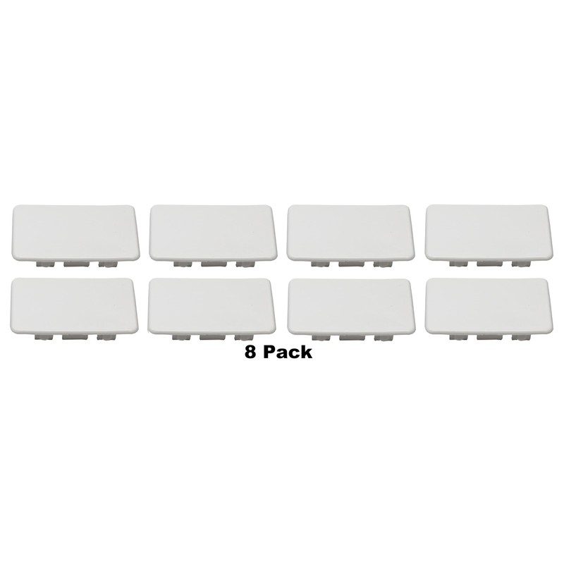 Plastic 2"x 3.5" Internal Vinyl Fencing End Caps (8)