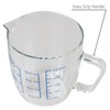 EIKS 9oz/250ml Glass Measuring Cups Coffee Milk Frothing Pitcher for
