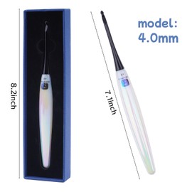 Hobekoee Acrylic Crochet Hooks,4 mm Ergonomic Crochet Hooks