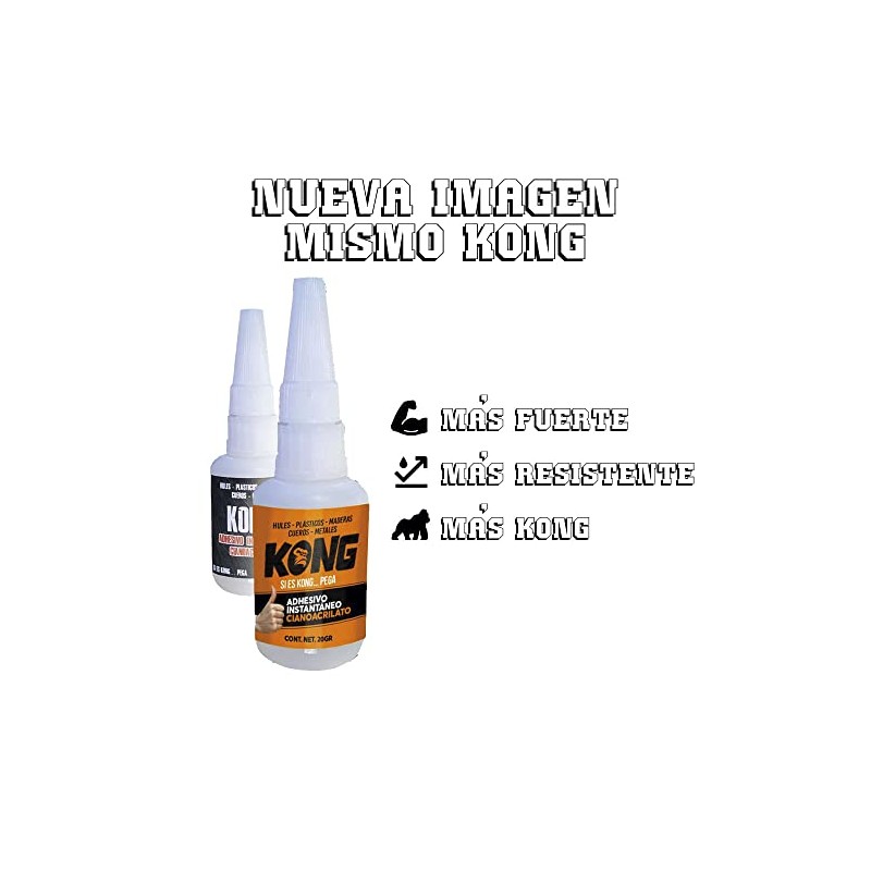 Adhesivo Instantáneo de Cianoacrilato Kong Pegamentos 1 Pieza