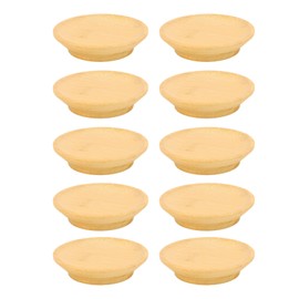 10PCS Wine Glass Topper Bambusoideae Wine Glass Charcuterie Board Drink Coaster for Party Bar Restaurants Family Gathering